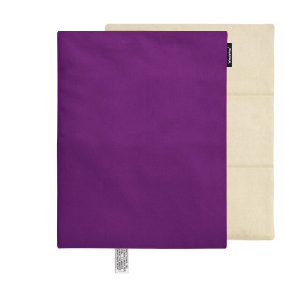 40cm x 30cm (3 Compartments) - Purple Cotton Fabric with Removable Cover (Personalised with Text)