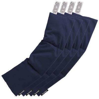 Pack of 4 (47cm x 12cm) - Navy Blue Cotton Fabric (Personalised with Text)