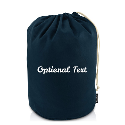 Large (44cm x 28cm base) - Navy Blue Cotton Fabric