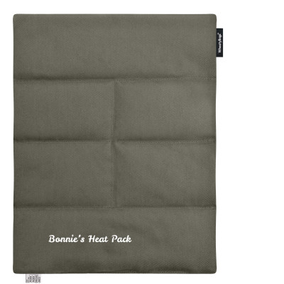 (Wheat Filling) Approx. 40cm x 30cm (6 Compartments) with No Icon - Chocolate Luxury Cotton Fabric (Unscented)