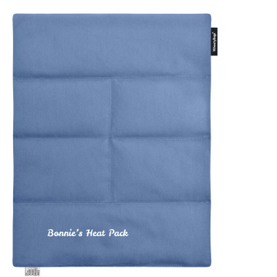 (Wheat Filling) Approx. 40cm x 30cm (6 Compartments) with No Icon - Gothic Blue Luxury Cotton Fabric (Unscented)