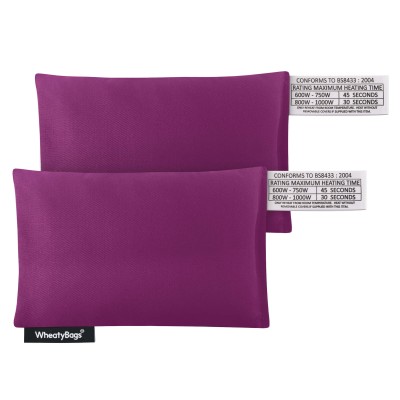 (Pack of 2 - 15cm x 10cm) - Purple Cotton Fabric