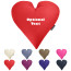 Love Heart Buckwheat Cushion with Organic Filling and Optional Personalised Text