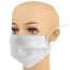 19cm x 10cm White Non Woven Fabric Pleated Construction Face Covering