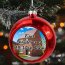 First Christmas in New Home Baubles In Use Hanging On a Christmas Tree