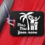 Mr & Mrs 10cm x 7cm rectangle Luggage Tags in black