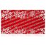 Personalised Photo Christmas Wrapping Paper Snowflakes with Red from HappySnapGifts®
