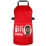 (70cm x 55cm) - Red Cotton Fabric (Personalised with Text) and Photo Printed Pocket