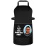 (70cm x 55cm) Black Cotton Fabric (Personalised with Text) and Photo Printed Pocket