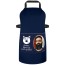 (70cm x 55cm) with Pulled Pork Icon - Navy Blue Cotton Fabric (Personalised with Text) and Photo Printed Pocket