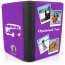 (UK Standard 21cm) (Camper Van Icon) Purple (Personalised with Text)