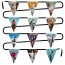 - 5 Metres with 12 Triangle Flags (28cm) Mock Suede Polyester Fabric (Personalised with Text)