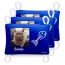 (Rectangle - 12cm x 7cm) Royal Blue Soft Velvet Polyester Fabric (Personalised with Text)