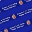 (Striped Design) (Navy Blue) 110cm x 55cm (70gsm) (Personalised with Text)