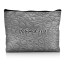 - Large - Crocodile Leather Design Grey Water Resistant Polyester Rip-Stop Fabric (Personalised with Text)