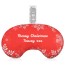 (18cm x 11.5cm) - Snowflakes on Red Design Soft Velvet Polyester Fabric