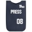 XS (Approx. 50cm x 35cm) - Navy Blue Polycotton Fabric with Black Hook &amp; Loop + Elastic Fastening Strap